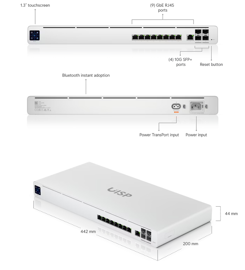 Ubiquiti UISP Router Pro | High-Performance 10G SFP+ ISP Router