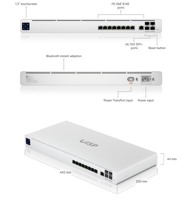 Ubiquiti UISP Router Pro | High-Performance 10G SFP+ ISP Router