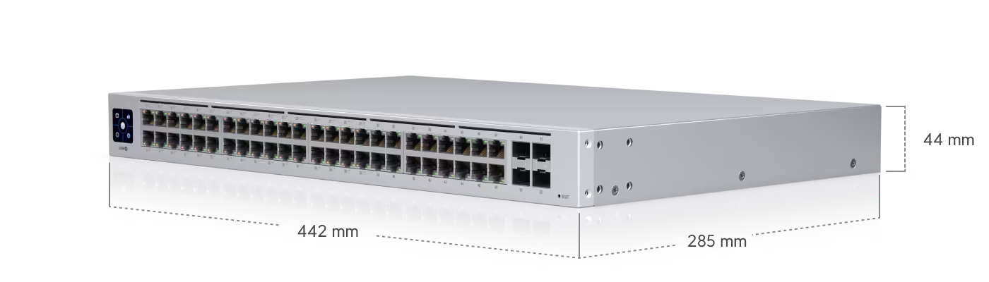 Ubiquiti UniFi 48 PoE Switch | 48-Port Gigabit Rackmount Switch
