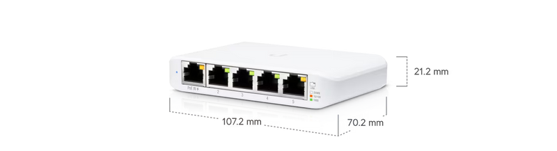 Ubiquiti UniFi Flex Mini | 5-Port Gigabit Desktop Managed Switch