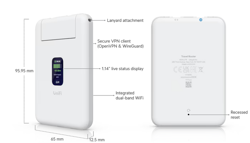 Ubiquiti UniFi Travel Router | UTR Portable Pocket Gateway