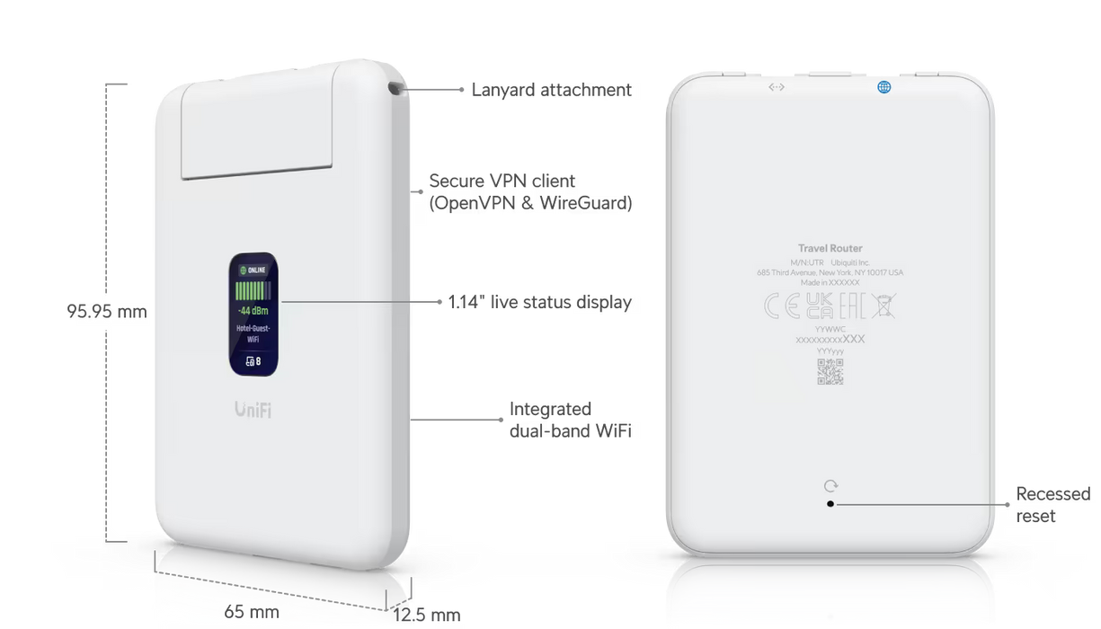 Ubiquiti UniFi Travel Router | UTR Portable Pocket Gateway