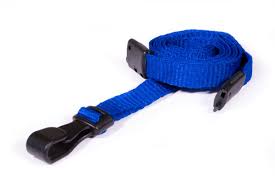 10mm Recycled Lanyards with Plastic J Clip – Eco-Friendly Plain ID Badge Lanyards (Pack of 100)