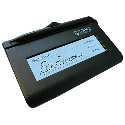 Topaz SigLite LCD 1x5 Backlit Signature Pad – High-Performance USB (T-LBK460-HSX-R)