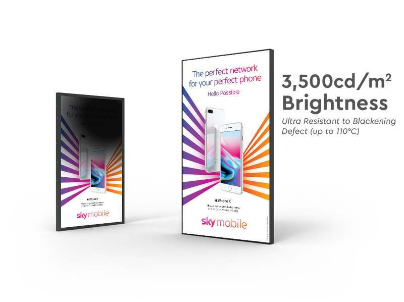 Allsee Ultra High Brightness Window Displays | 43" - 75" Sunlight Readable Signage