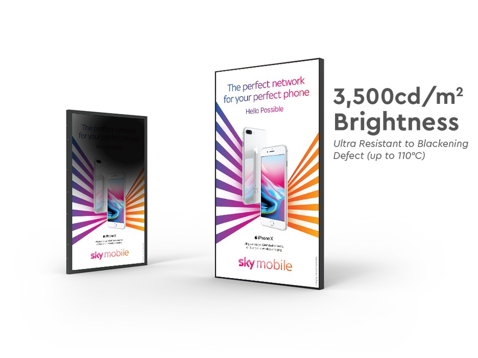 Allsee Ultra High Brightness Window Displays | 43" - 75" Sunlight Readable Signage