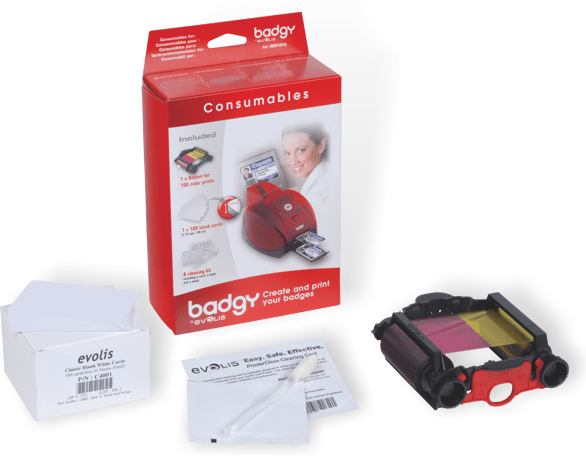 Evolis VBDG205EU Badgy Consumables Kit - Pos-Hardware Ltd