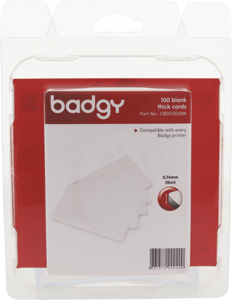 Evolis Plastic Cards for Badgy-CBGC0030W - Pos-Hardware Ltd