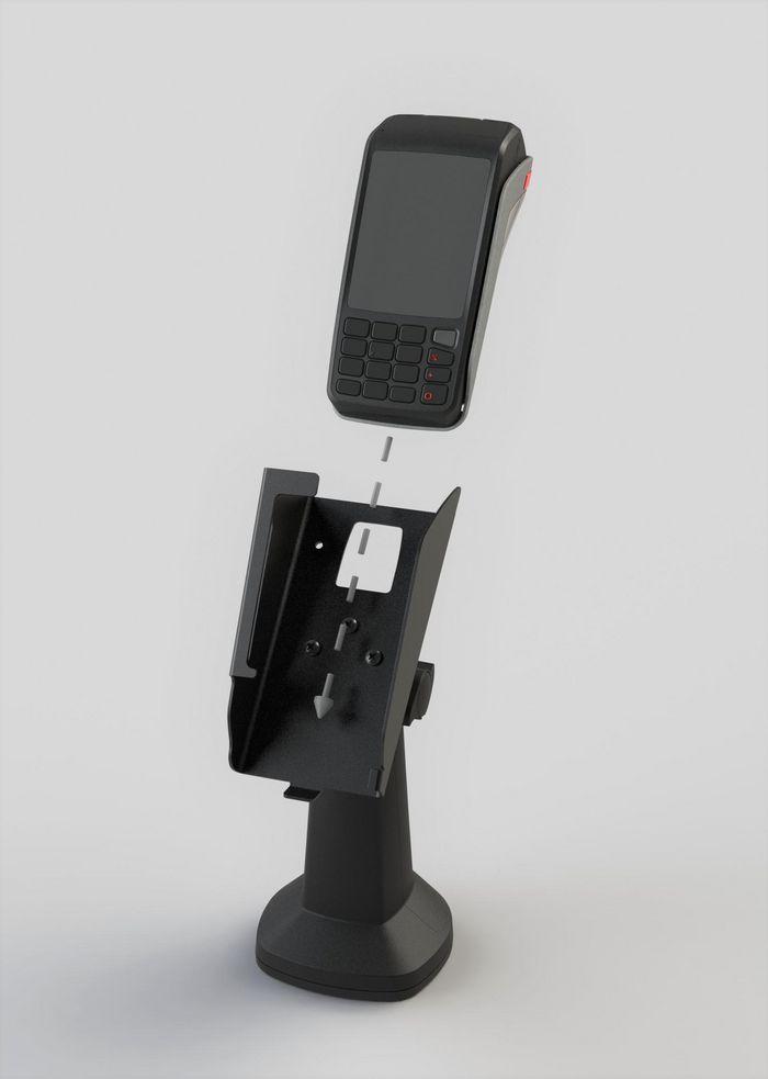 ENS Custom Backplate for Ingenico Move 3000 and 5000 to mount to any FlexiPole Payment Terminal Stand